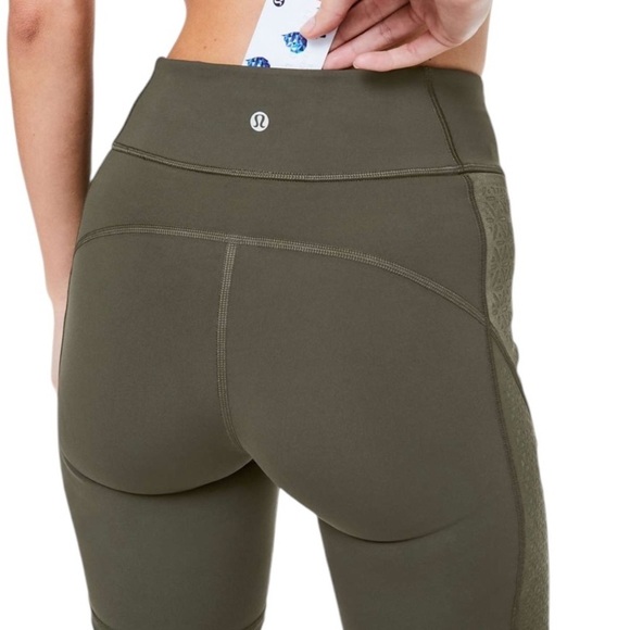 Lululemon Strength & Sweat Short 8" Dark Olive W7ANAS Size 2 - Picture 2 of 9